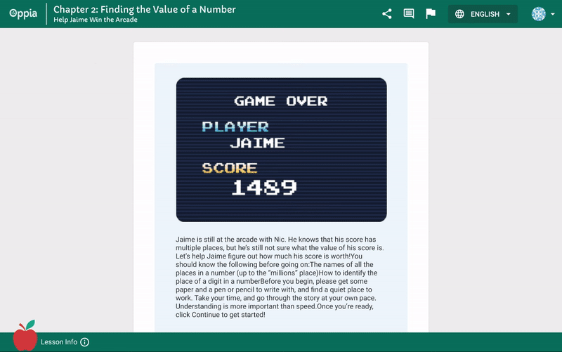 Demo: automatically saved progress for registered learners